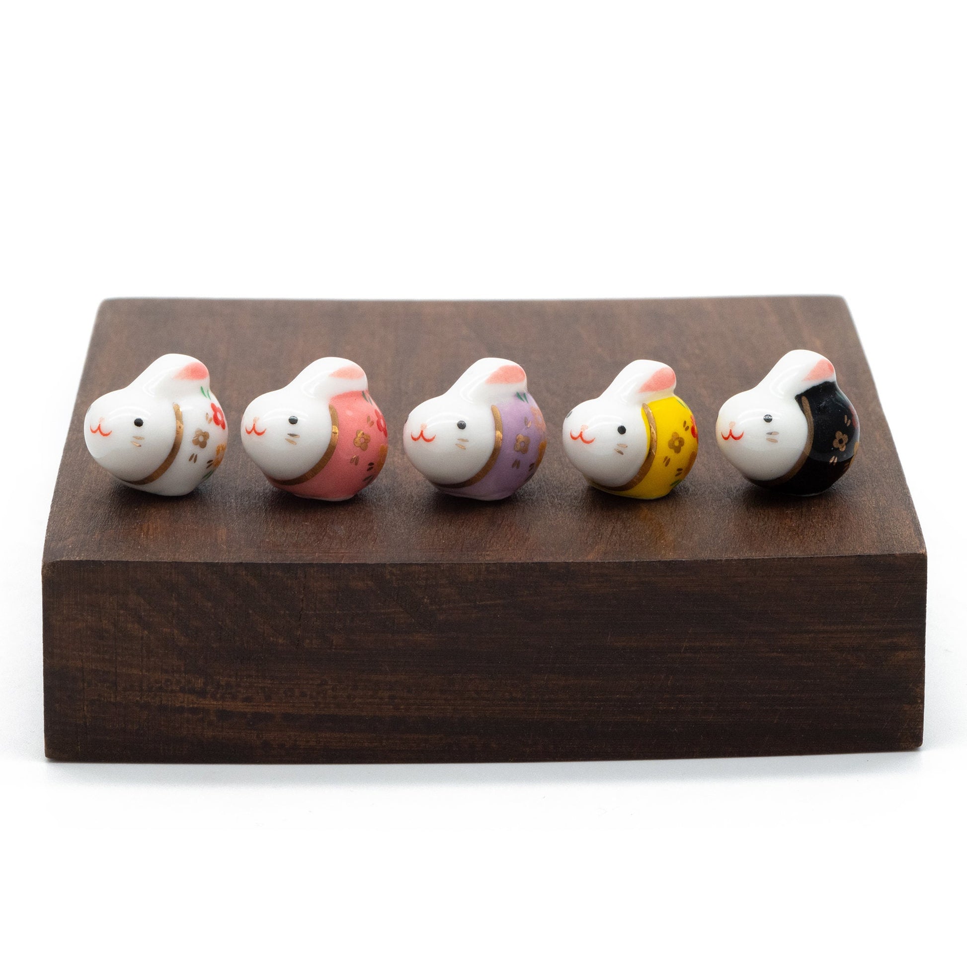 10pcs Kawaii Porcelain Bunny Beads, Ceramic Lovely Rabbit beads, Top Drilled Animal Beads -(TC-172)