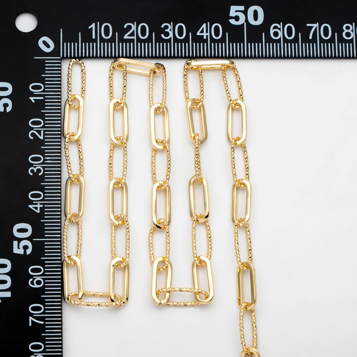 Gold/ Rhodium plated Brass Chains, Oval Link Chain 5.5mm, Wholesale Chain, Jewelry Supply (#LK-409)/ 1 Meter=3.3 ft