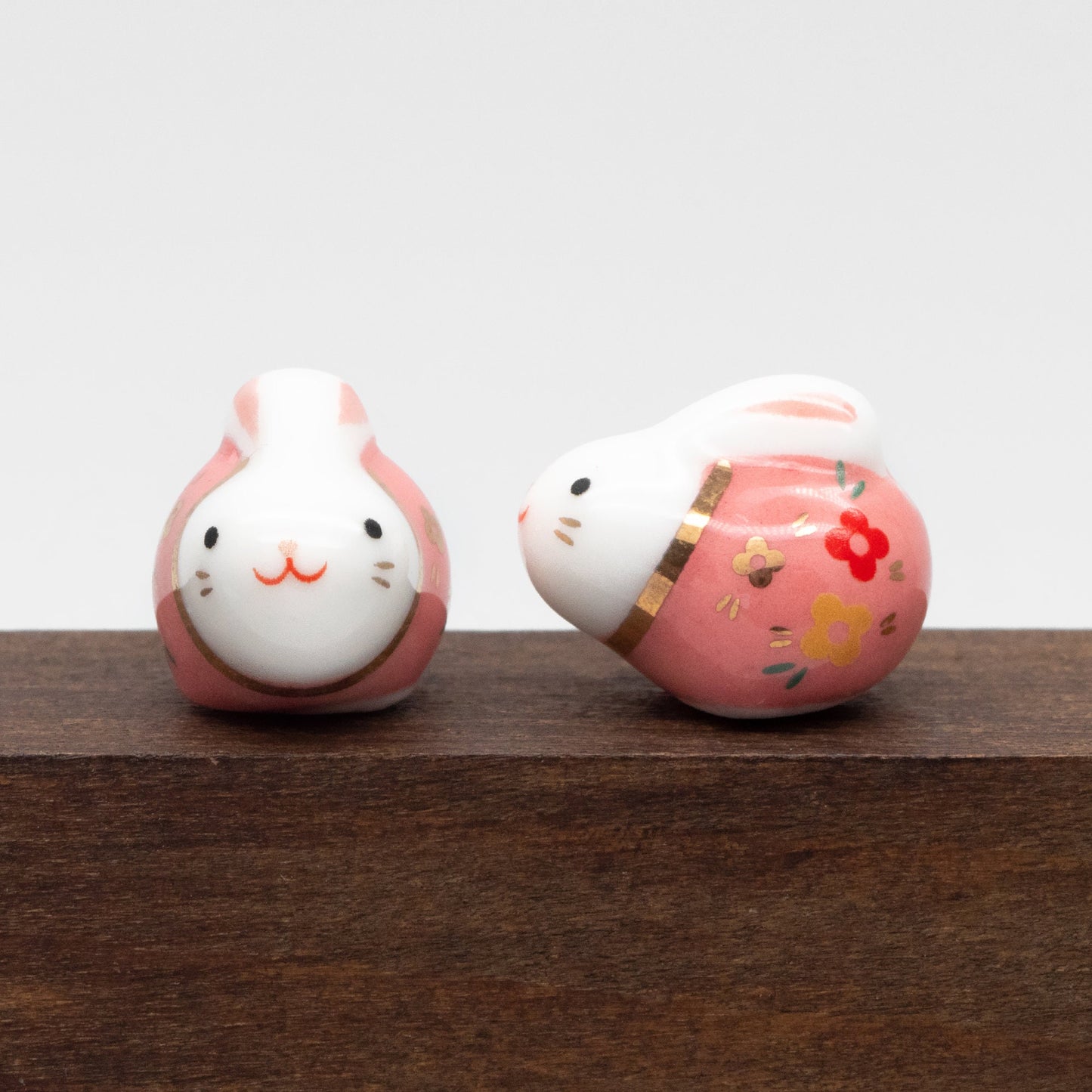 10pcs Kawaii Porcelain Bunny Beads, Ceramic Lovely Rabbit beads, Top Drilled Animal Beads -(TC-172)
