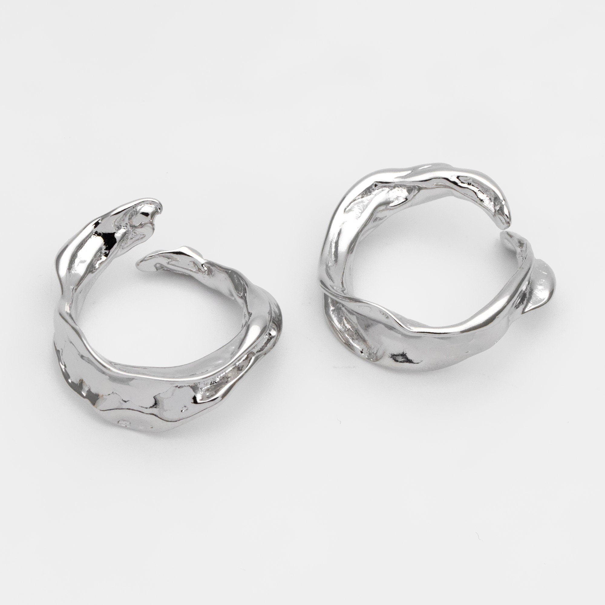 4pcs Gold/ Silver Irregular Finger Ring, Everyday Ring, Modern Style Ring, Fashion Rings (#JZ-031-C)