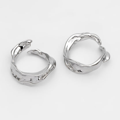 4pcs Gold/ Silver Irregular Finger Ring, Everyday Ring, Modern Style Ring, Fashion Rings (#JZ-031-C)