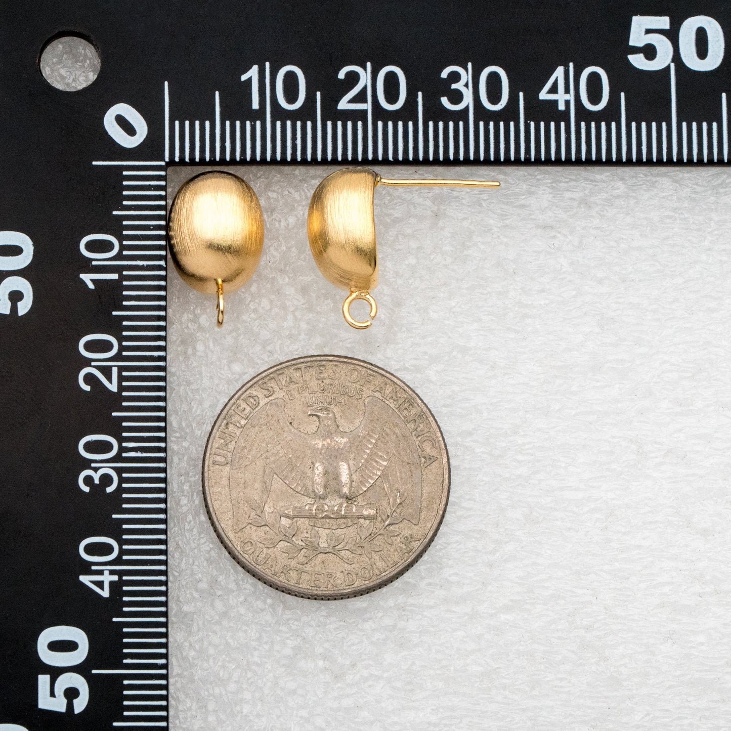 10pcs Gold Brushed Oval Ear Posts, Oval Stud Earrings, Jewelry Making, Diy Material, Jewelry Supplies (GB-3506)