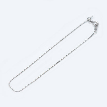 Adjustable Sterling Silver Bracelet, Gold/ Rhodium plated 0.7mm Dainty Box Chain, 7.2" Inch (CY-010)