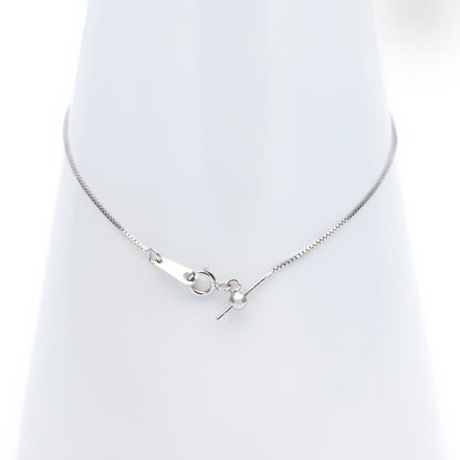 Adjustable Sterling Silver Bracelet, Gold/ Rhodium plated 0.7mm Dainty Box Chain, 7.2" Inch (CY-010)