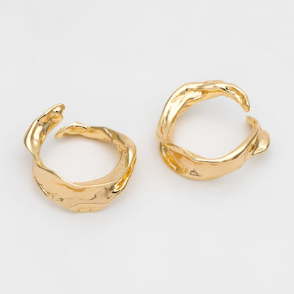 4pcs Gold/ Silver Irregular Finger Ring, Everyday Ring, Modern Style Ring, Fashion Rings (#JZ-031-C)