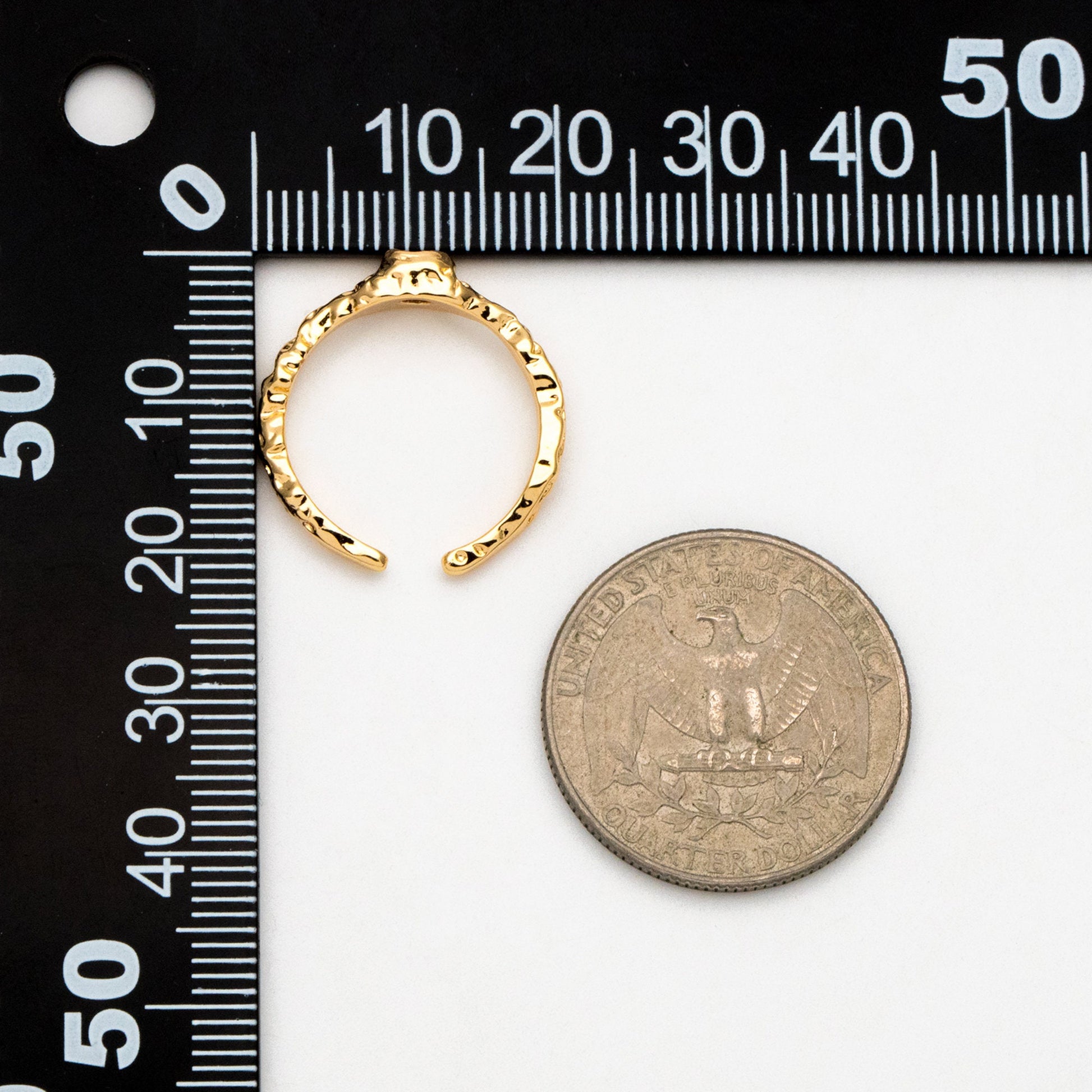 4pcs Purple CZ Ring, Hammered Ring, Stacking Ring, Statement Ring, Adjustable Ring (#GB-3527)