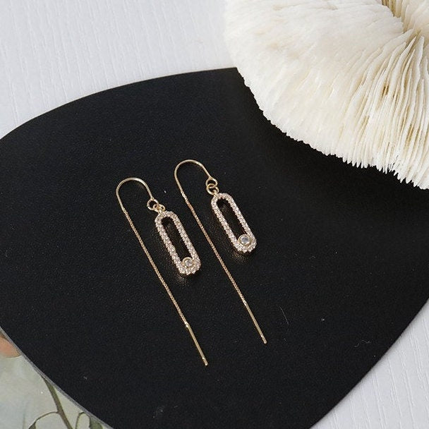 4pcs CZ Pave Gold Oval Charms, Jewelry Making, Diy Material, Jewelry Supplies (GB-2017)