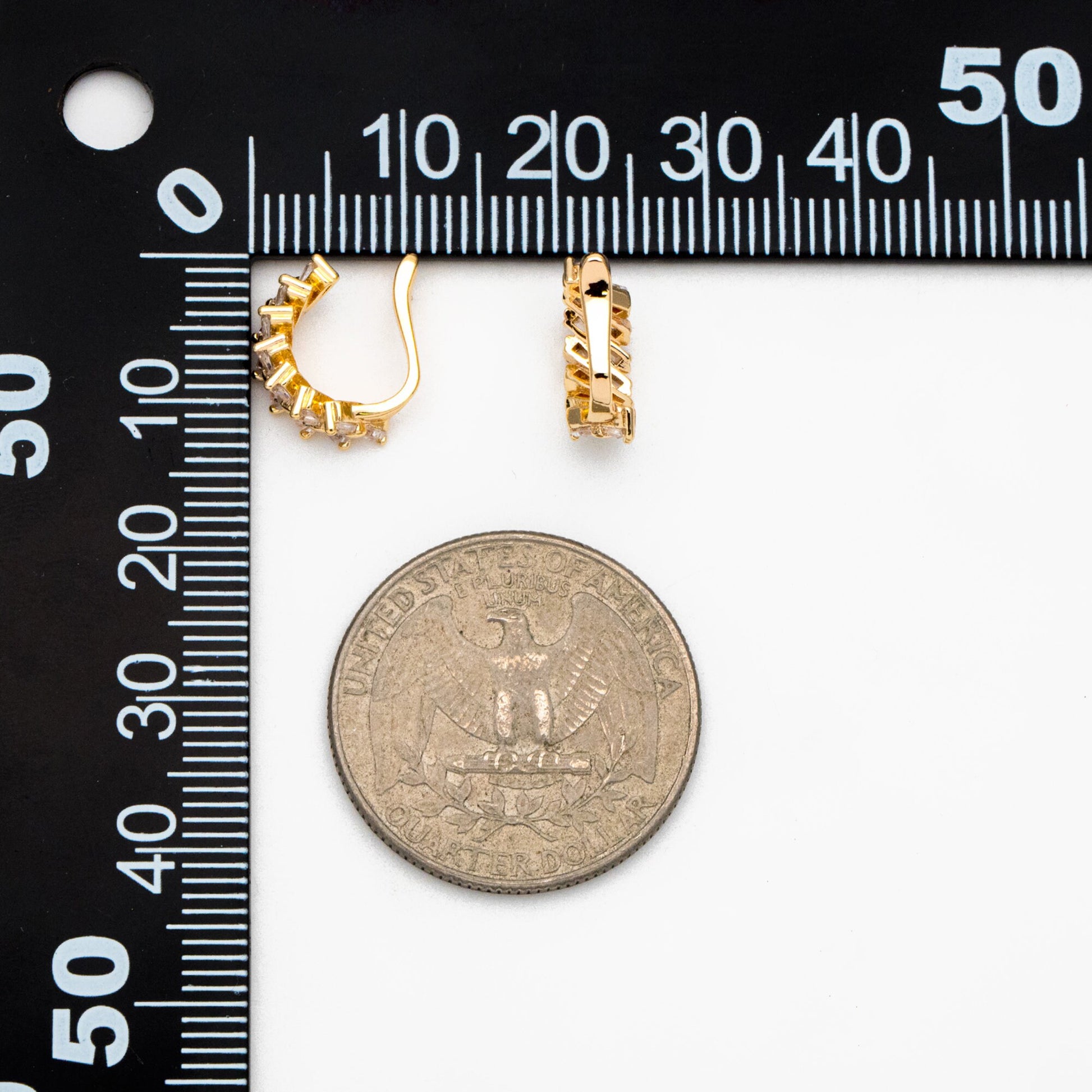 4pcs CZ Pave Bowknot Ear Cuff, Non Pierced Ear Cuff, Dainty Earcuff Earring (GB-3538)