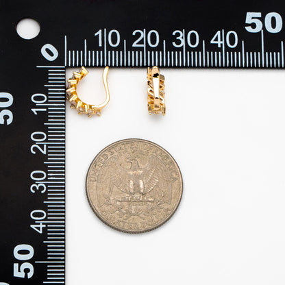 4pcs CZ Pave Bowknot Ear Cuff, Non Pierced Ear Cuff, Dainty Earcuff Earring (GB-3538)