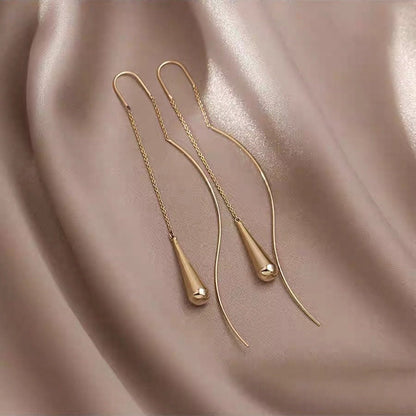 4pcs Gold/ Silver Teardrop Charm 23x6mm, Earring Drop charm, Water Drop charm (GB-2416-F)