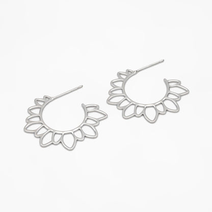 10pcs Gold/ Silver Flower round post Earrings, 30mm, Gold/ Rhodium plated Brass Sun Earrings, Jewelry Making, Jewelry Supplies (#GB-1711)