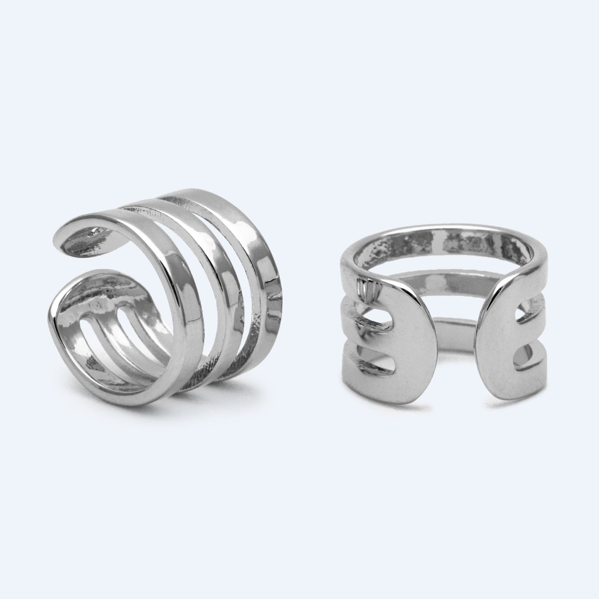 10pcs Adjustable Gold Ear Cuffs, Gold/ Silver plated Brass Earwire Earring Clips (GB-1570)