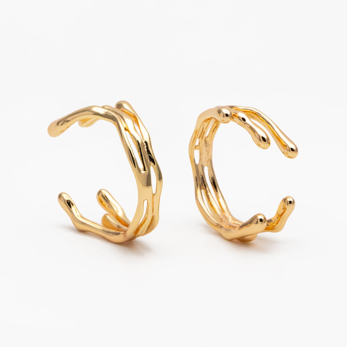 4pcs Gold Triple Band Ring, Everyday Ring, Modern Style Ring, Fashion Rings, Minimalist Ring (#GB-3629)