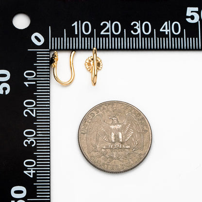 4pcs Gold Daisy Flower Ear Cuff/ Nose Cuff, Non Piercing Nose Cuff(GB-3709-A)