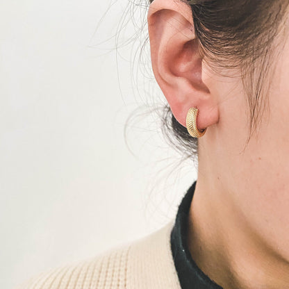 10pcs Gold Hoop Earrings, 10/12/14mm, Gold Huggie Earrings, Small Hoop Earrings, Gold Hoops, Huggies (GB-2199)