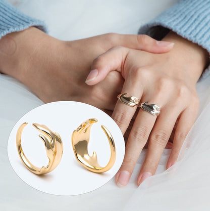4pcs Gold Finger Ring, Everyday Ring, Modern Style Ring, Fashion Rings, minimalist ring (#GB-2670)