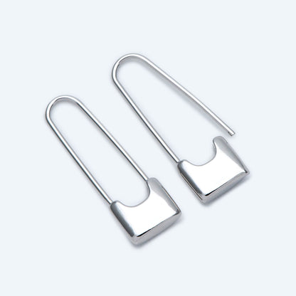 10pcs Gold/ Silver tone Padlock Hoops, Lock Earrings, Safety Pin Hoops, Geometric Hoops, Dainty Earrings, Minimalist Hoops (GB-1781)