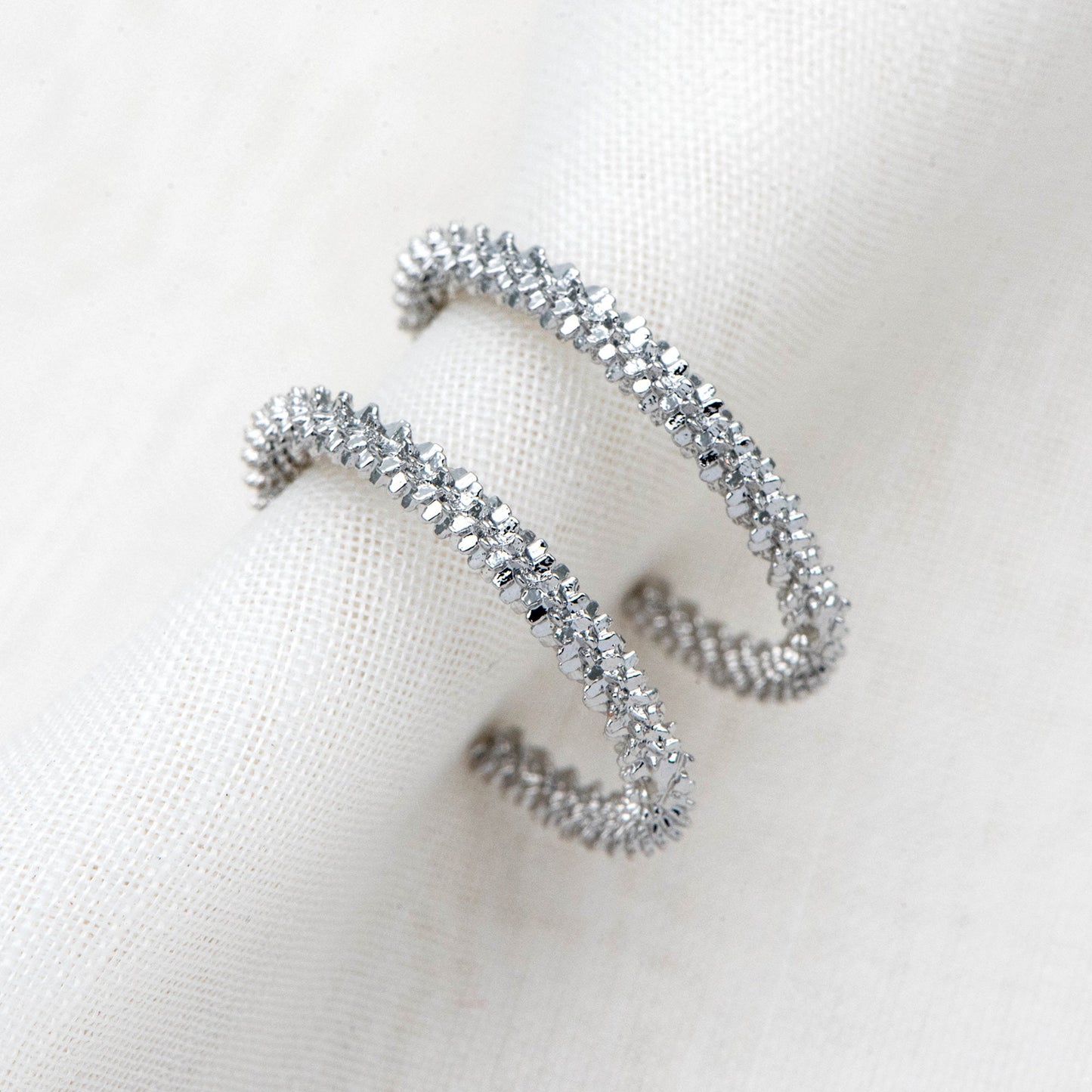 10pcs Gold/ Silver Earring Studs 23mm, 18K Gold/ Rhodium plated Brass, Round Circle Earring (GB-1798)