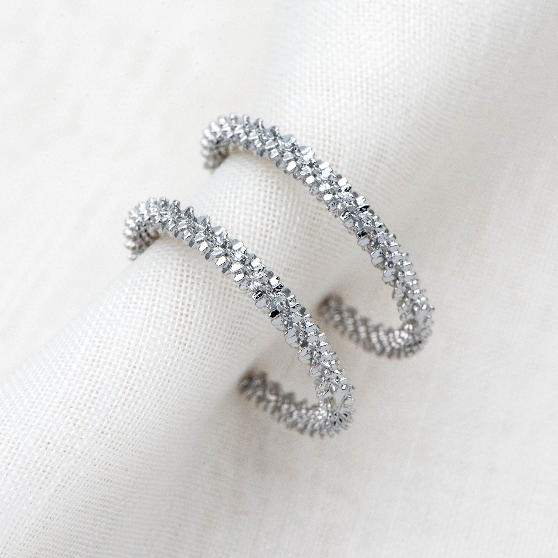 10pcs Gold/ Silver Earring Studs 23mm, 18K Gold/ Rhodium plated Brass, Round Circle Earring (GB-1798)