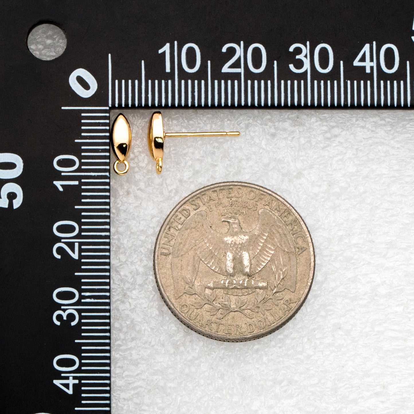 10pcs Gold/ Silver Marquise Ear Posts, Horse Eye Stud Earrings, Jewelry Making, Diy Material, Jewelry Supplies (GB-3722)