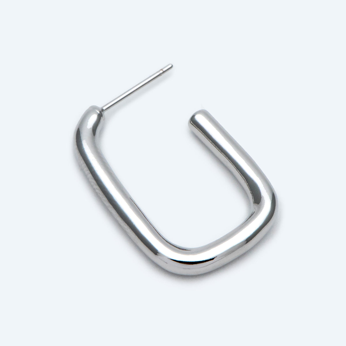 10pcs Gold/ Silver tone U-Shape earring, Geometric earring posts, Oval Hoop stud earrings (GB-1836)