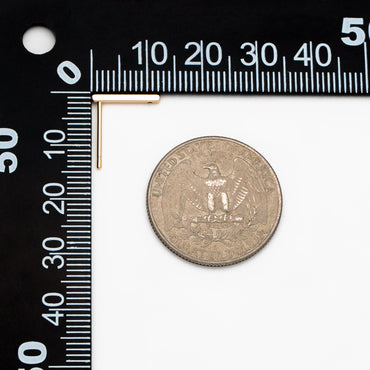 10pcs Gold/ Silver Bar Ear Posts, Gold/ Rhodium plated Brass Earring Findings, Stud Earring Components (GB-645)