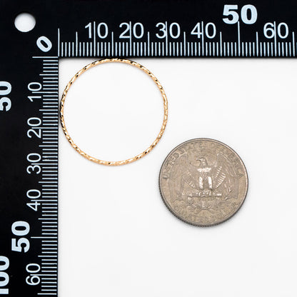 10pcs Gold Round Ring 30/ 40mm, Real Gold plated Brass, Geometric Hoop Circle (GB-1606)