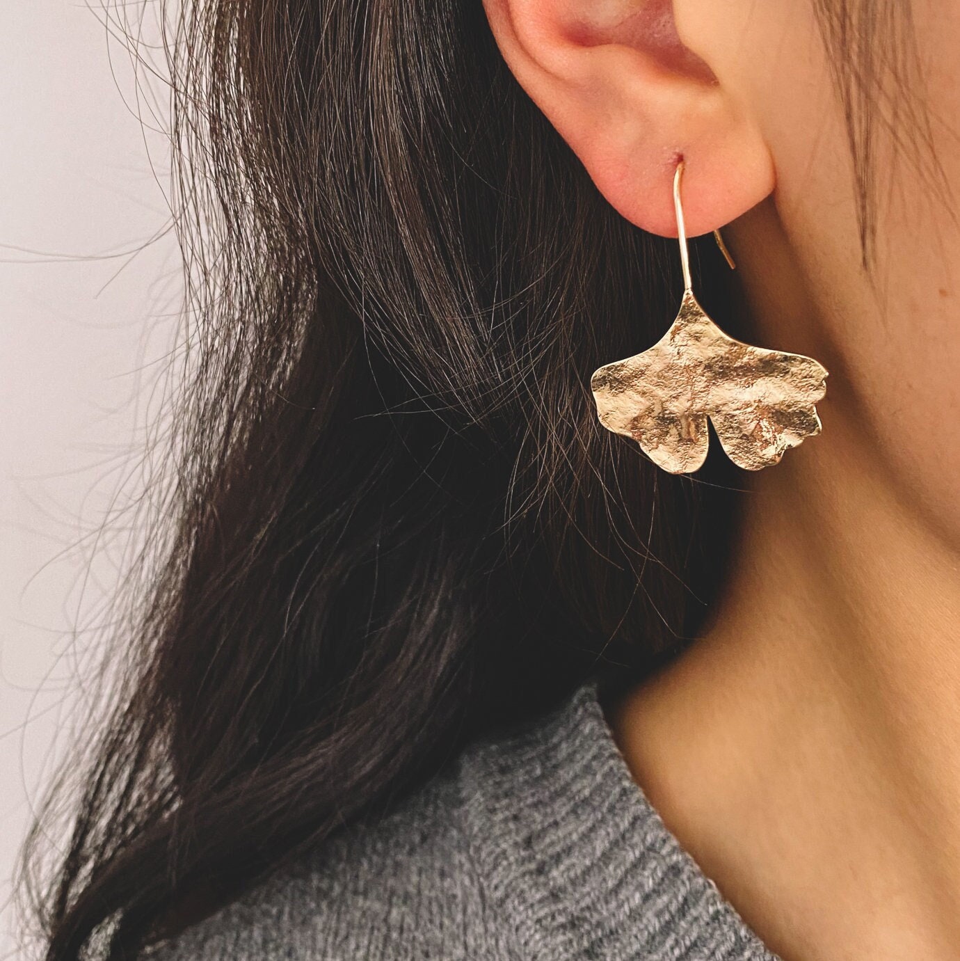 4pcs Gold/ Silver Tone Leaf Ear Hooks, Simple Earwires Earring Components (GB-3323)