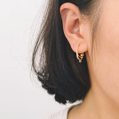 10pcs Gold Oval Leverback Earrings, Gold plated on Brass, Earring Hoop Components (GB-2761)