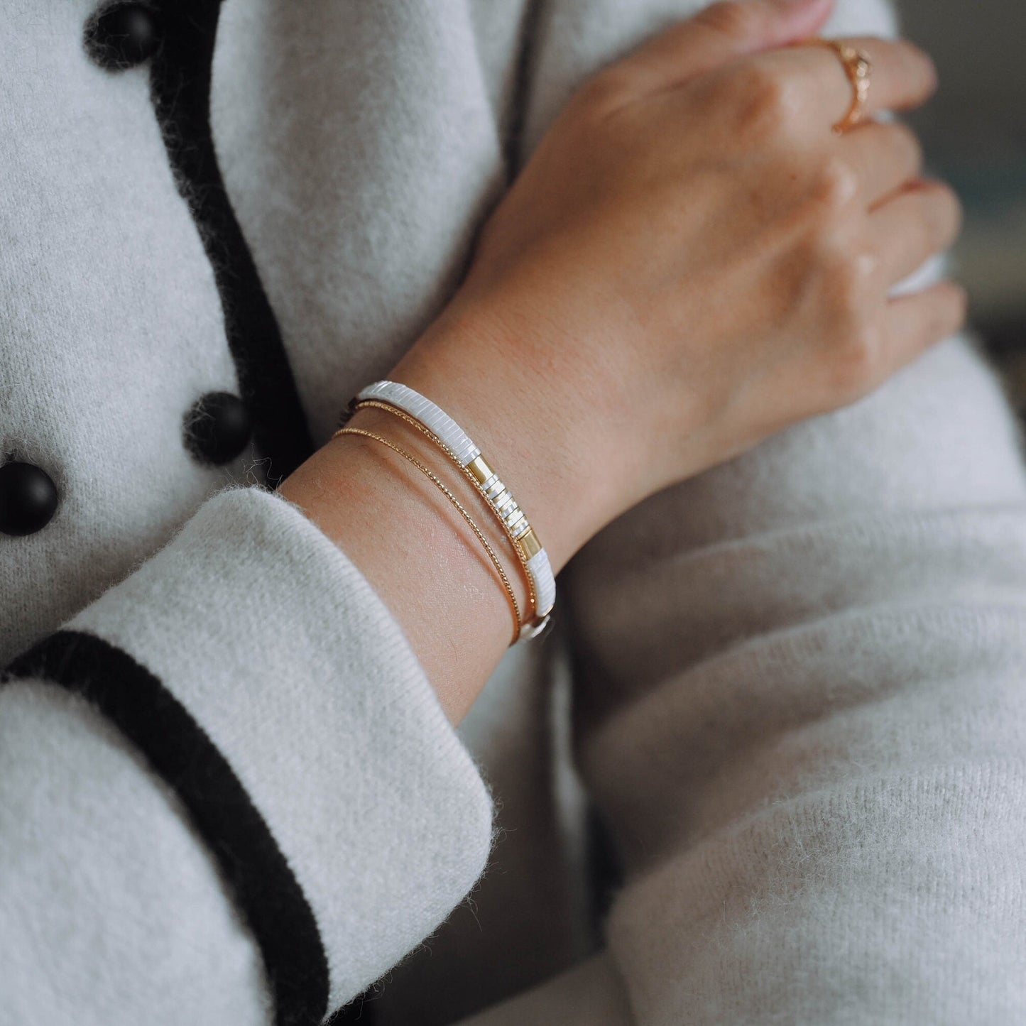 4pcs Gold/ Silver Two Bangle Bracelet Base, Brass Expandable Bangle Wire, Wire Wrapping Bracelet Supply Findings (#GB-1385)