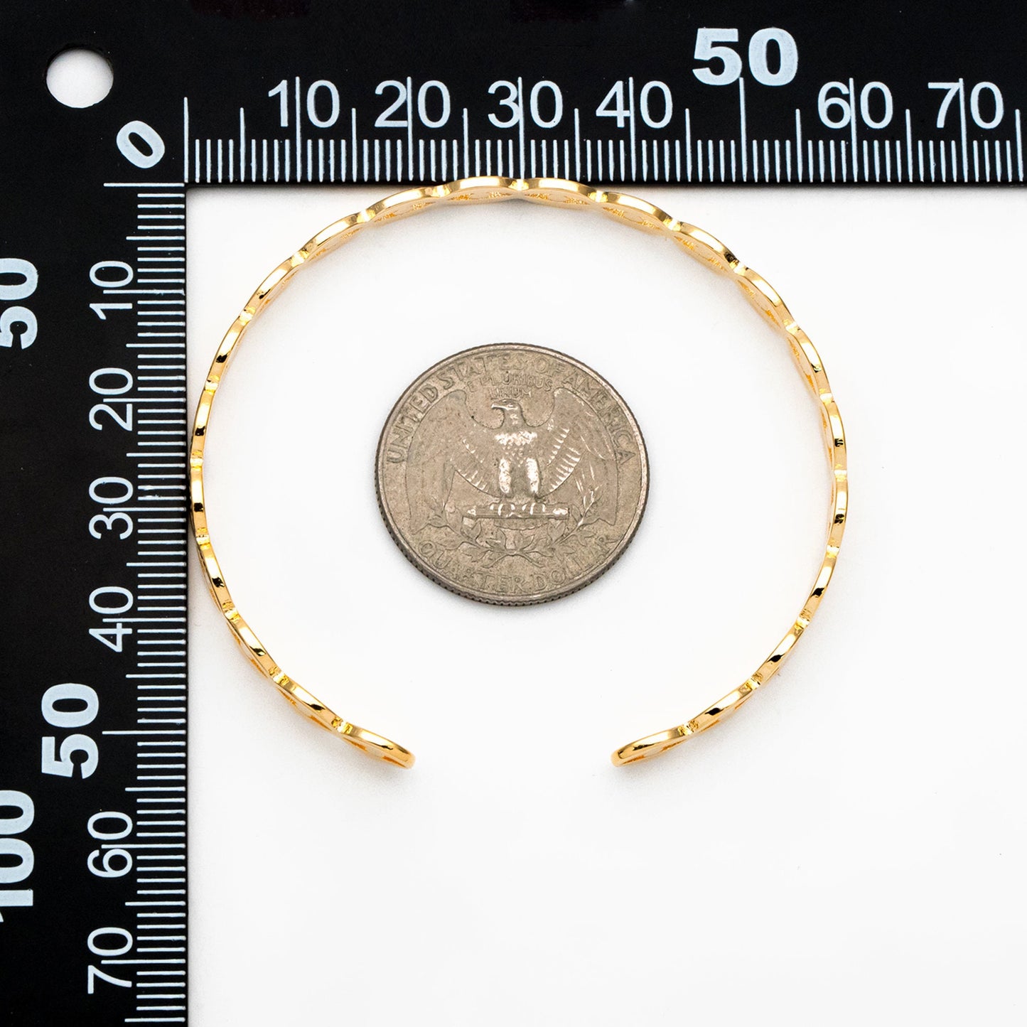 1pcs Gold Evil Eye Bangle Bracelet, Stackable Bracelets, Adjustable Eye Bracelet (#GB-3521)