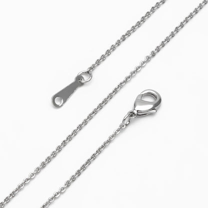 Gold/ Silver Tone Dainty Cable Chains, 18K Gold/ Rhodium plated Brass Finished Necklace, 18 Inches Adjustable, Ready to Wear (#LK-483)