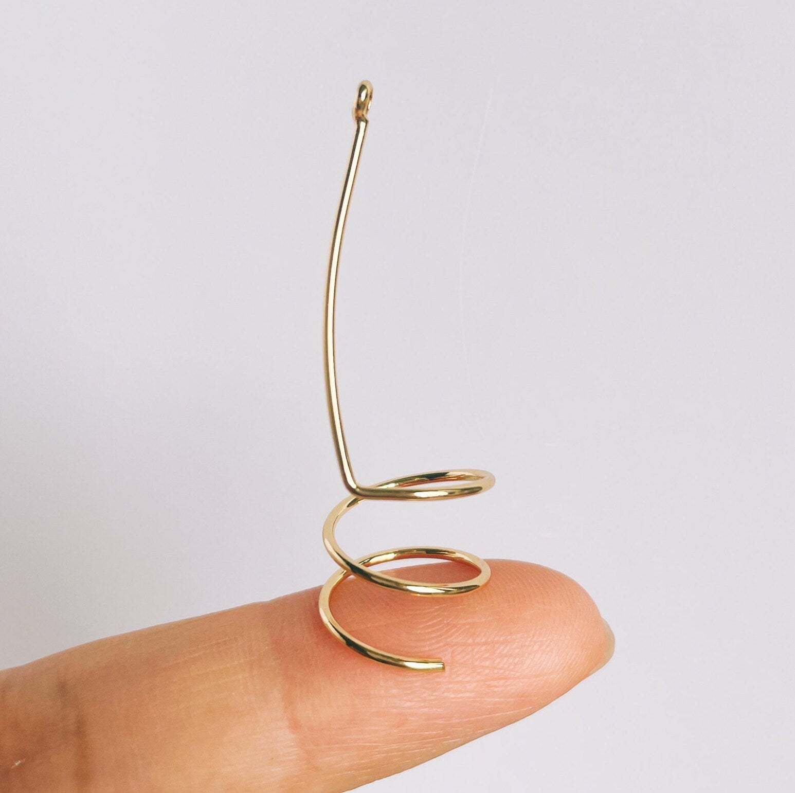 10pcs Gold plated Brass Wire Pendants 44x14mm, Earring Component Charms (GB-454-B)