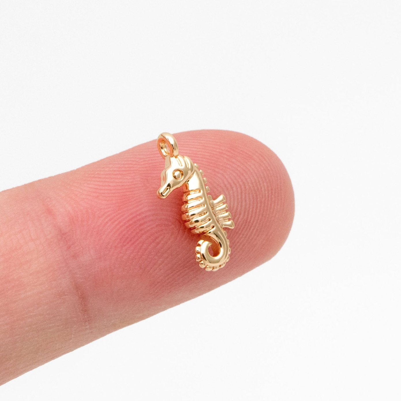 10pcs Gold/ Silver Tiny Marine Animal Charm, Gold/ Rhodium plated Brass Ocean Charm, Earring Charm, DIY Supplies Wholesale (GB-3778)