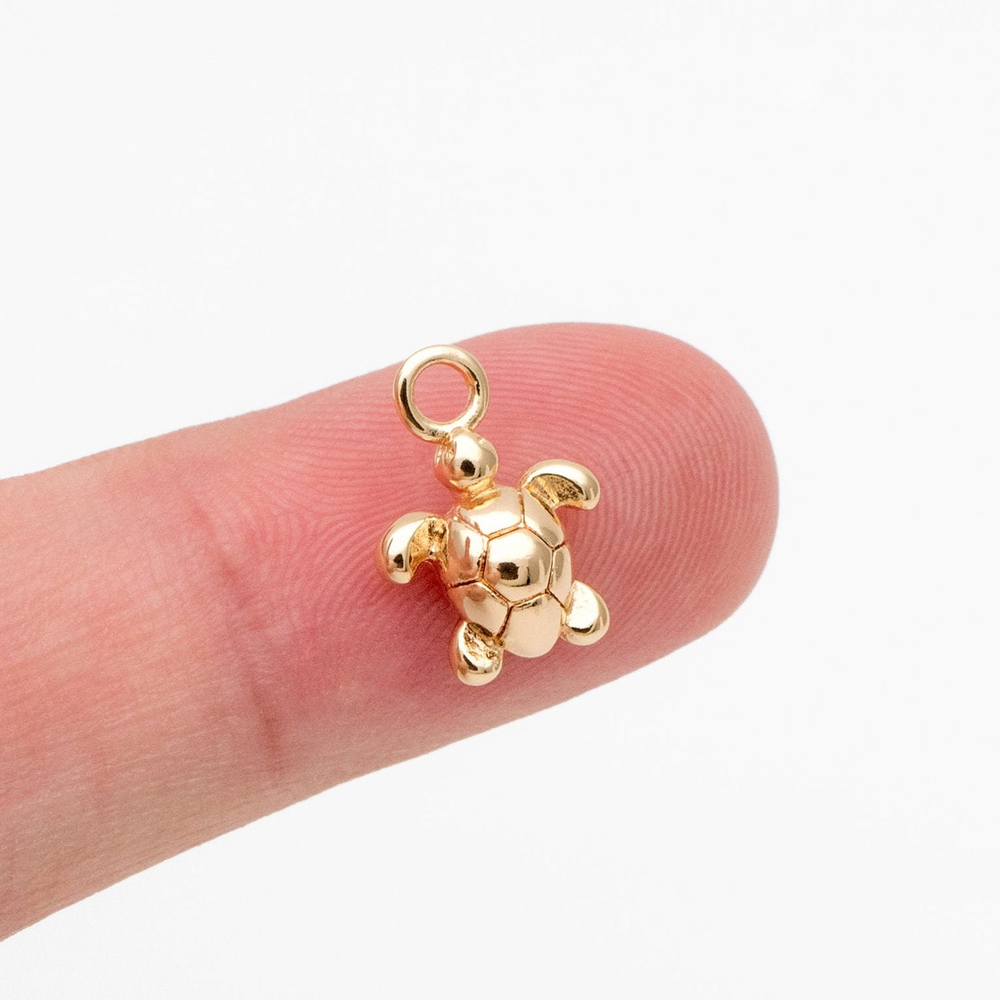 10pcs Gold/ Silver Tiny Marine Animal Charm, Gold/ Rhodium plated Brass Ocean Charm, Earring Charm, DIY Supplies Wholesale (GB-3778)