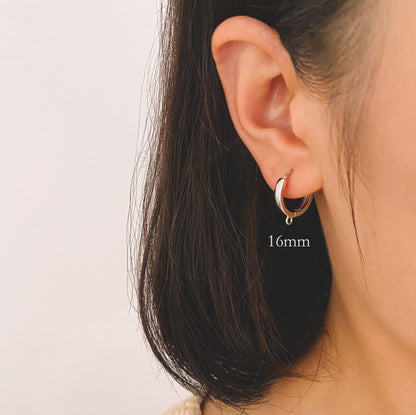 10pcs Round Hoop Earrings 12/ 14 /16mm, Gold/ Silver/ Rose Gold, Huggie Earring Findings, Leverback Earwire Hooks Wholesale (GB-989)