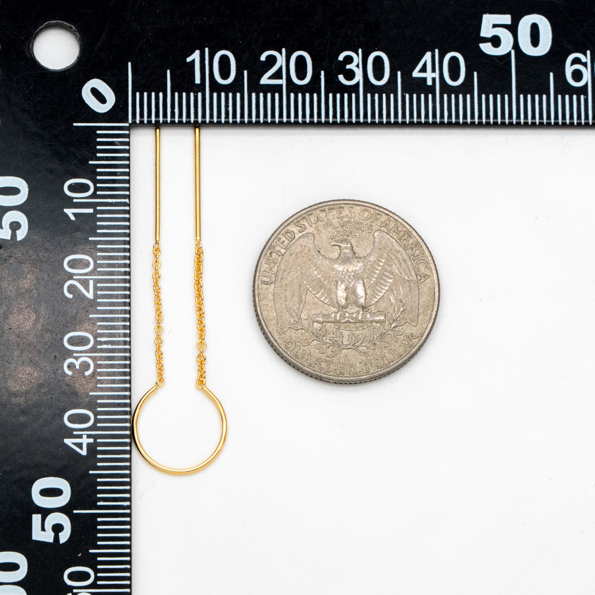 10pcs Gold/ Silver Threader Earrings, 1mm Cable Chain Earwire Thread, Earring Supply Findings Wholesale (GB-1735-D)