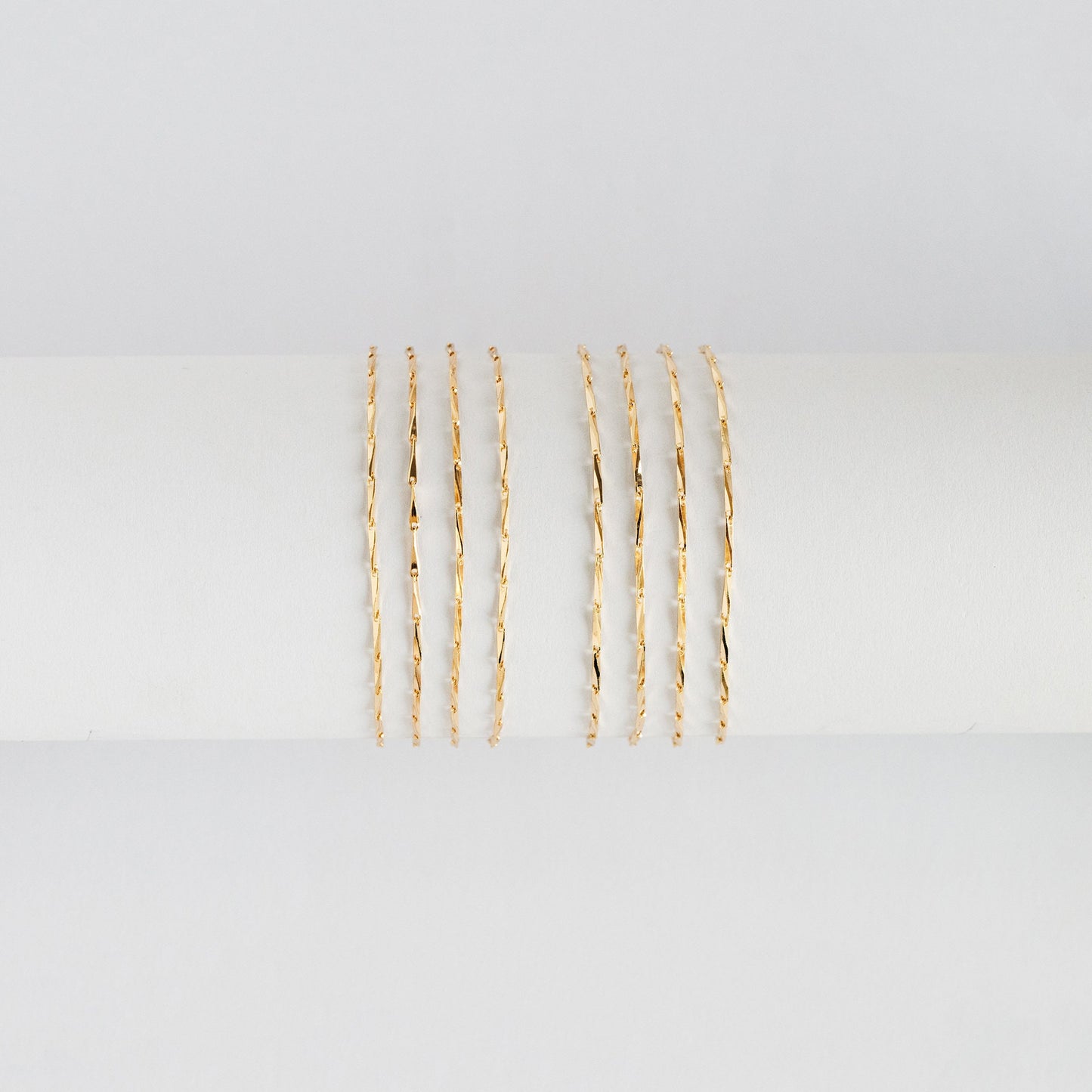 Gold plated Brass Bar Chain 1.2/ 1.3mm Thin, Color Not Easily Tarnish, Lead Nickel Free (#LK-167)/ 1 Meter=3.3 ft