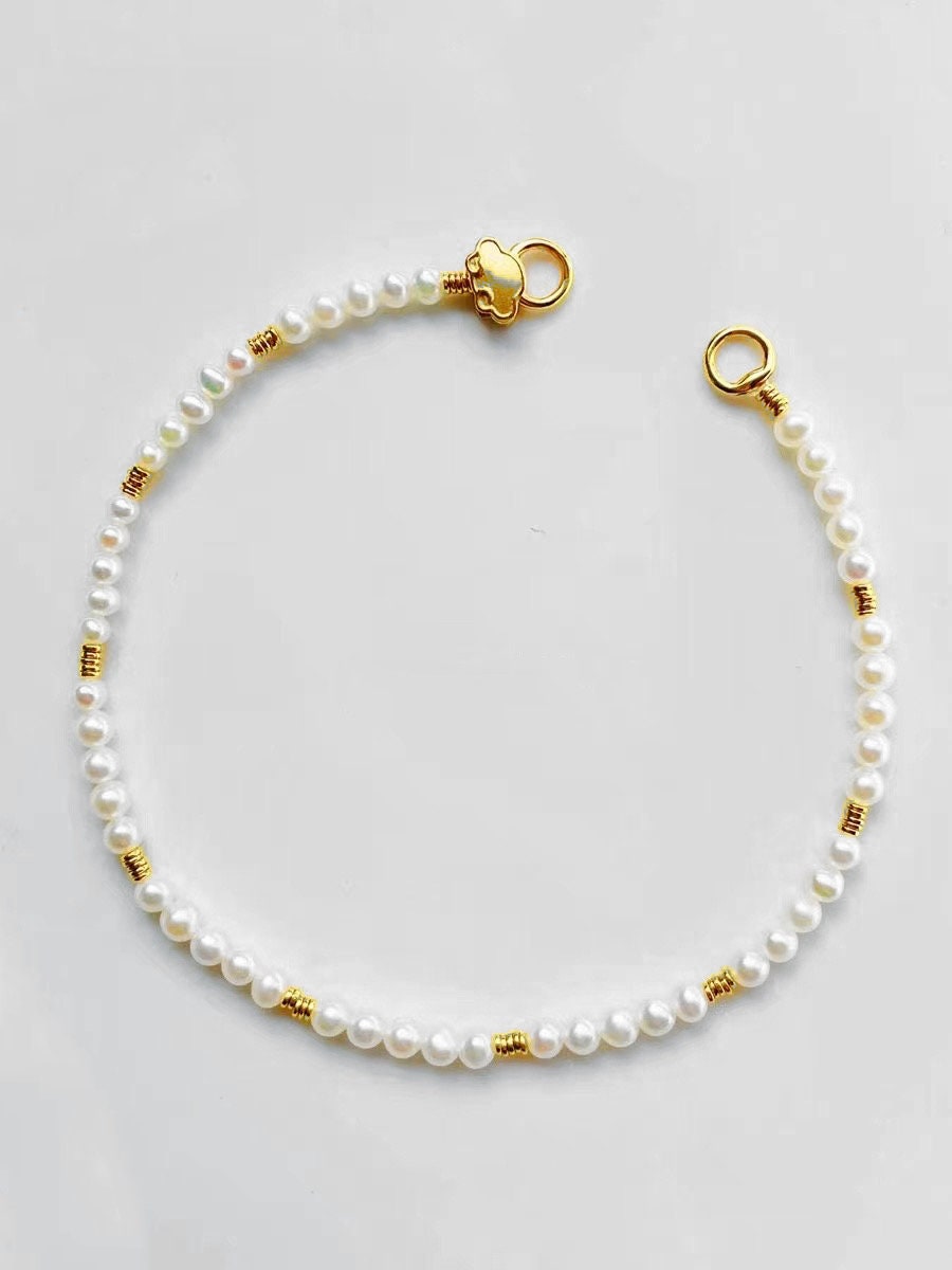 10pcs Gold Bracelet Necklace End Loop 5mm, Gold/ Silver Wire Protector (GB-3890)