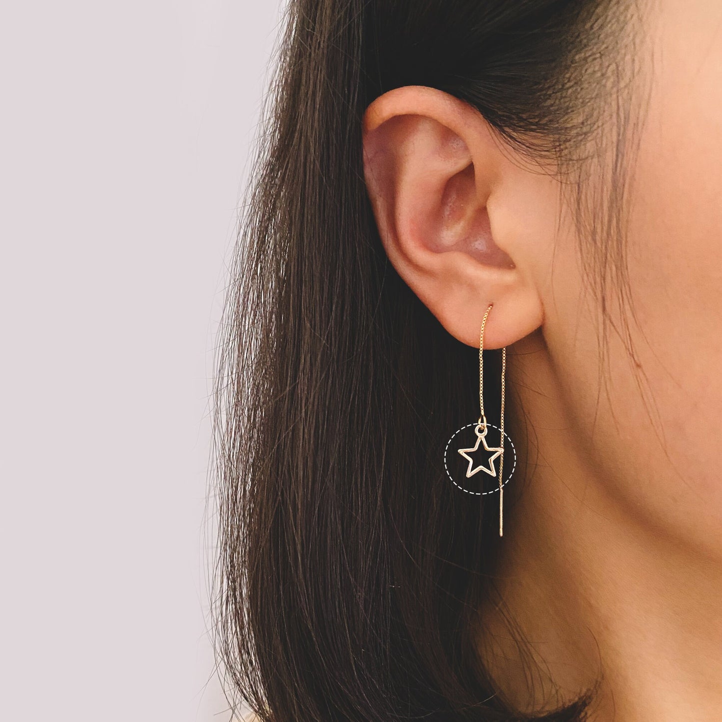 10pcs Gold Star Link Charms 10mm, Gold plated Brass Geometric Wire Pendants (GB-1745)