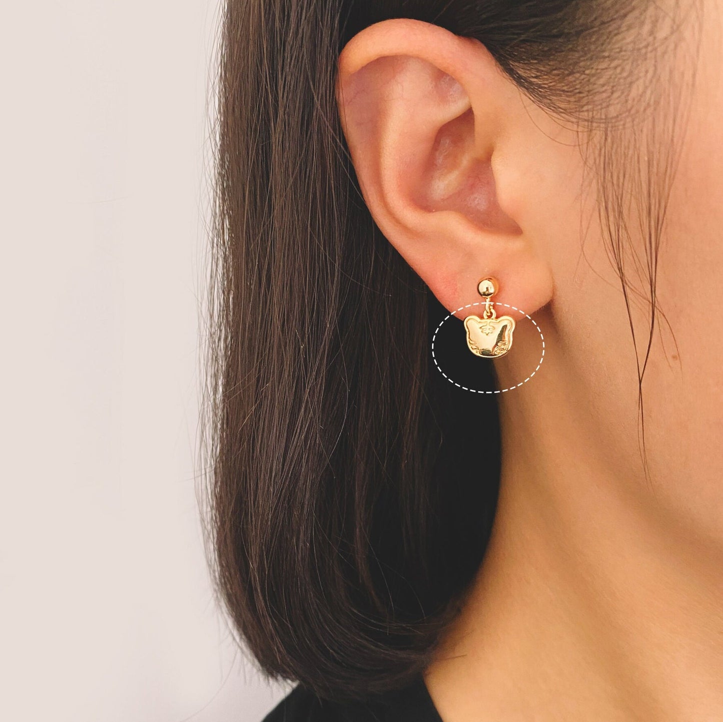 10pcs Gold Tiger Charm Pendant, 2022 Chinese zodiac sign, Jewelry Making, Diy Material, Jewelry Supplies (GB-2599)