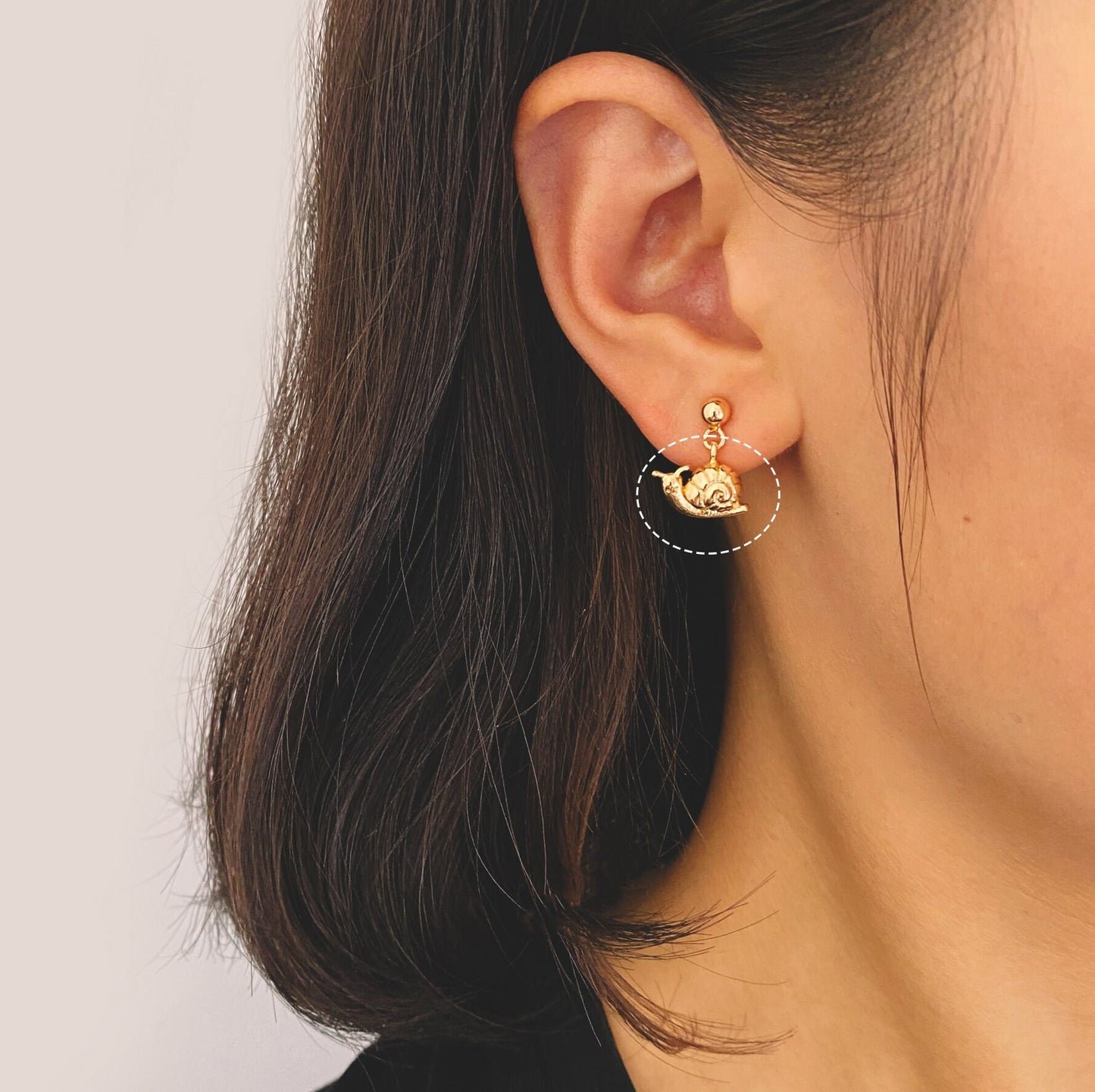 10pcs Gold snail Charm, Earring Findings, Jewelry Making, Diy Material, Jewelry Supplies(GB-2647)