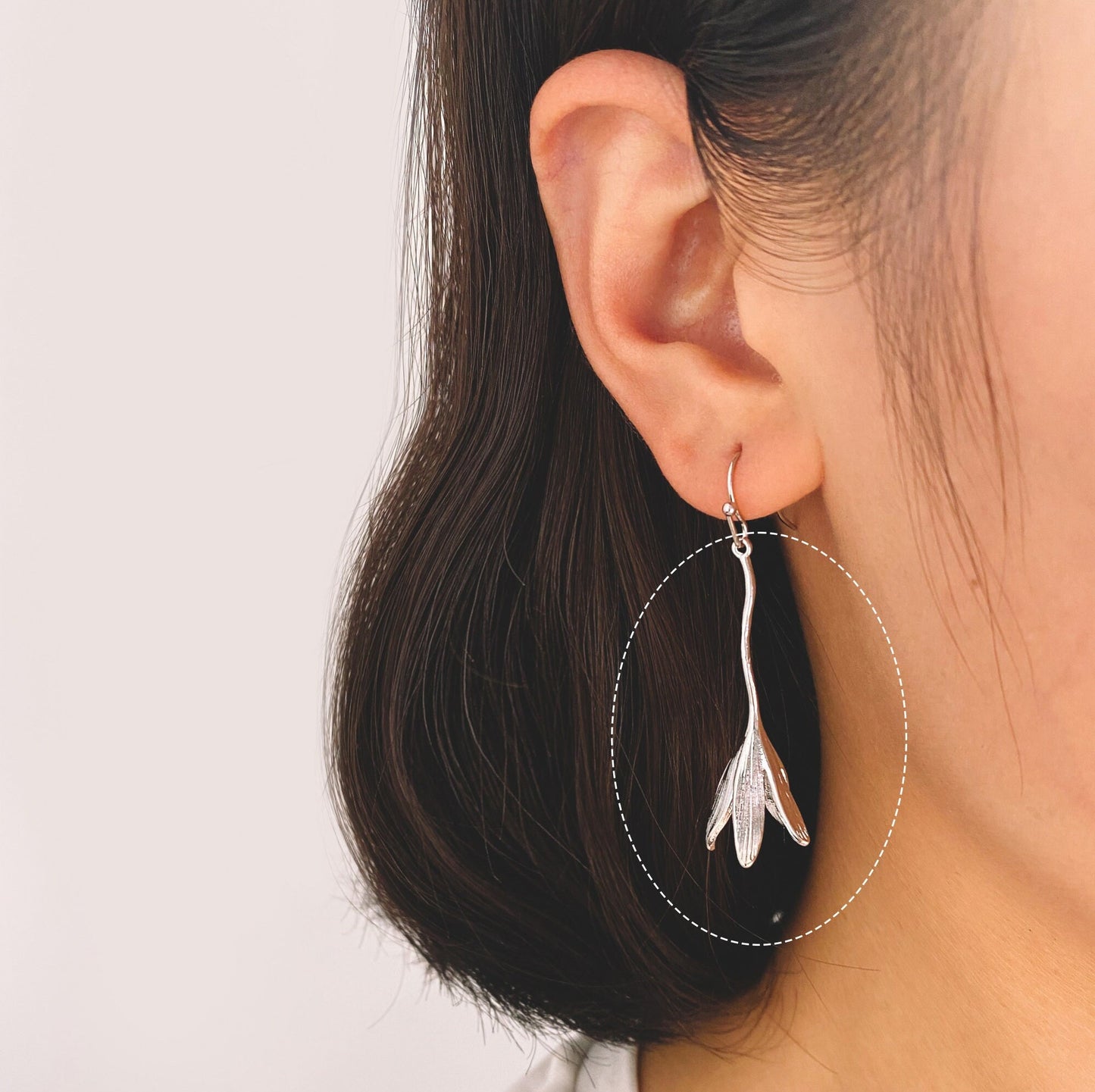 4pcs Gold/ Silver Flower Pendants 40x15mm, Real Gold/ Rhodium plated Brass Floral Charms (GB-954-C)