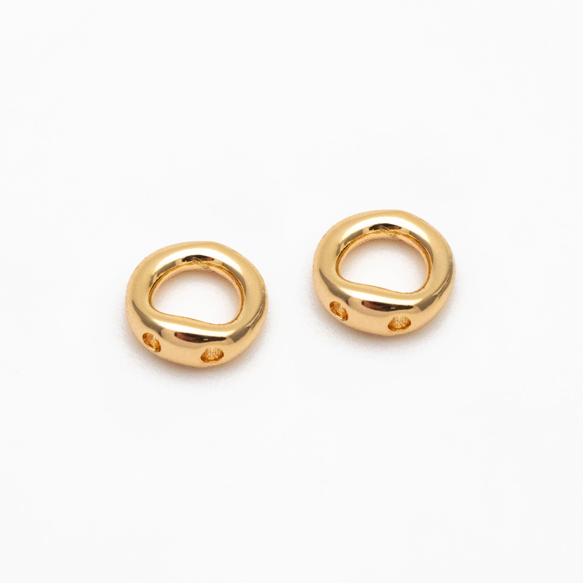 10pcs Gold Bracelet Necklace End Loop 5mm, Gold/ Silver Wire Protector (GB-3890)