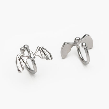 10pcs Gold/ Silver Bat Ear Cuff, Cartilage Ear Cuff, Gold/ Rhodium Plated Brass Ear Cuff, Cartilage Earrings (GB-3570)