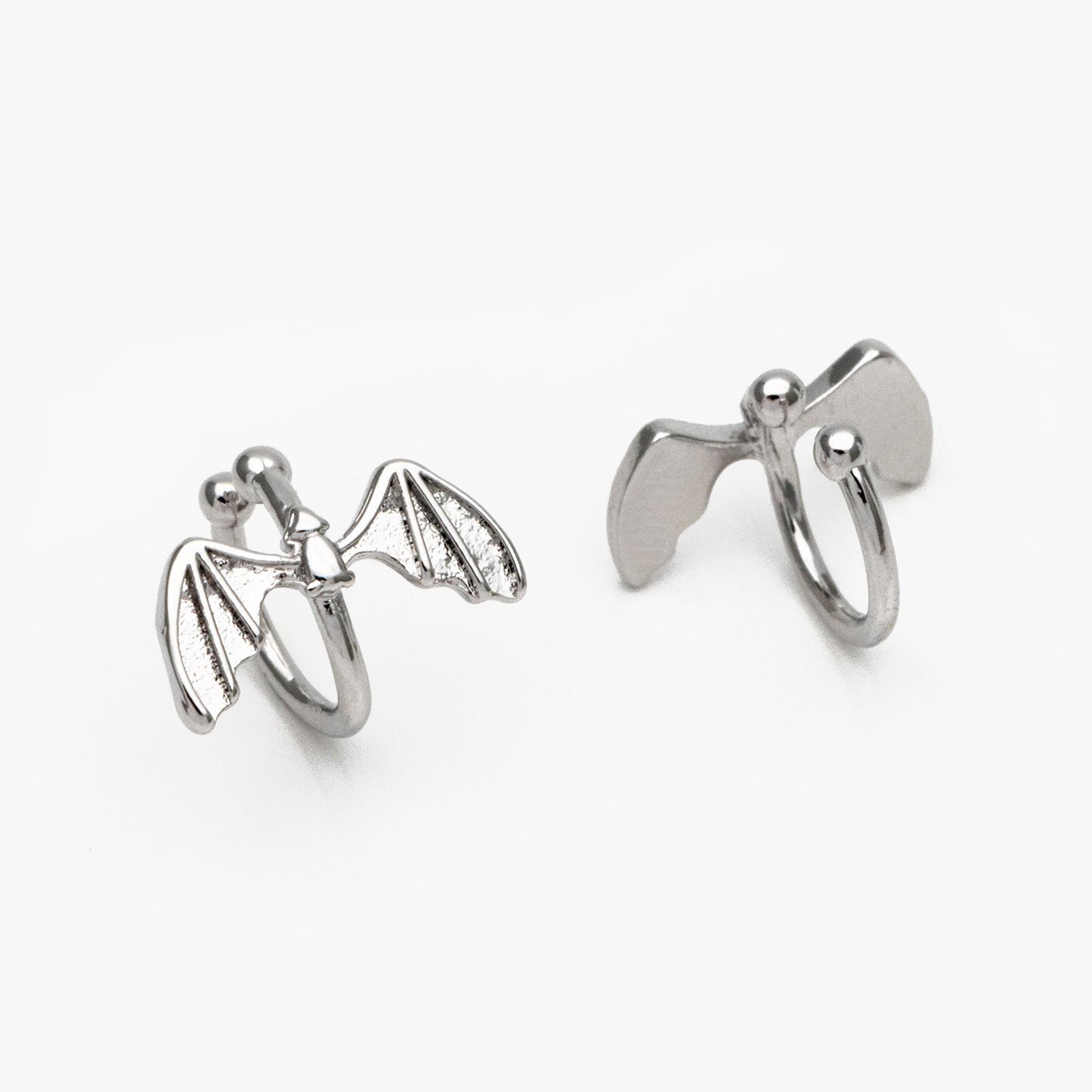 10pcs Gold/ Silver Bat Ear Cuff, Cartilage Ear Cuff, Gold/ Rhodium Plated Brass Ear Cuff, Cartilage Earrings (GB-3570)