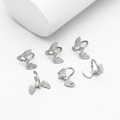 10pcs Gold/ Silver Bat Ear Cuff, Cartilage Ear Cuff, Gold/ Rhodium Plated Brass Ear Cuff, Cartilage Earrings (GB-3570)