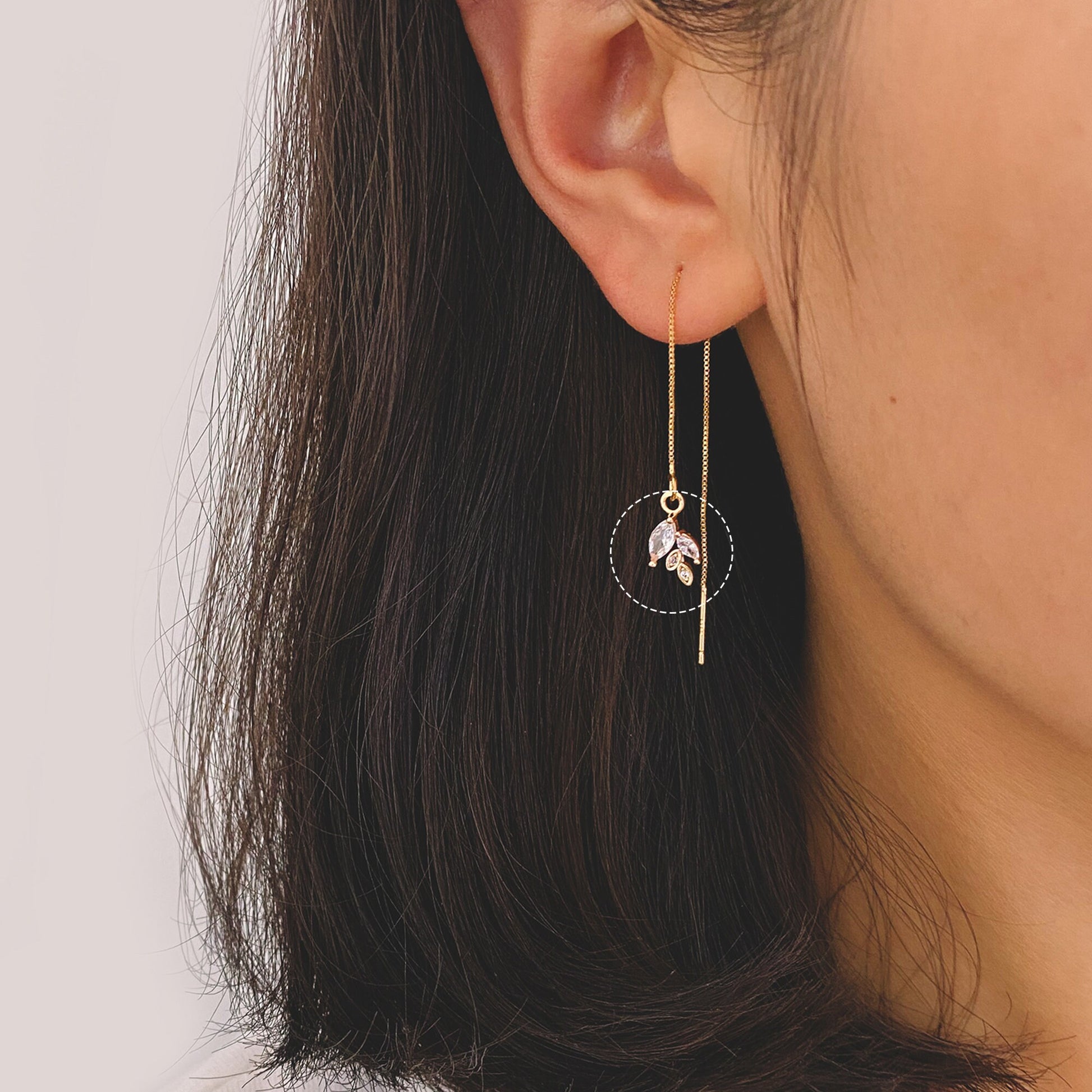 4pcs Gold plated Brass CZ pave Leaf Charms, Leaf Pendants, Earring Findings, Jewelry Making, Jewelry Supplies (GB-4130-D)