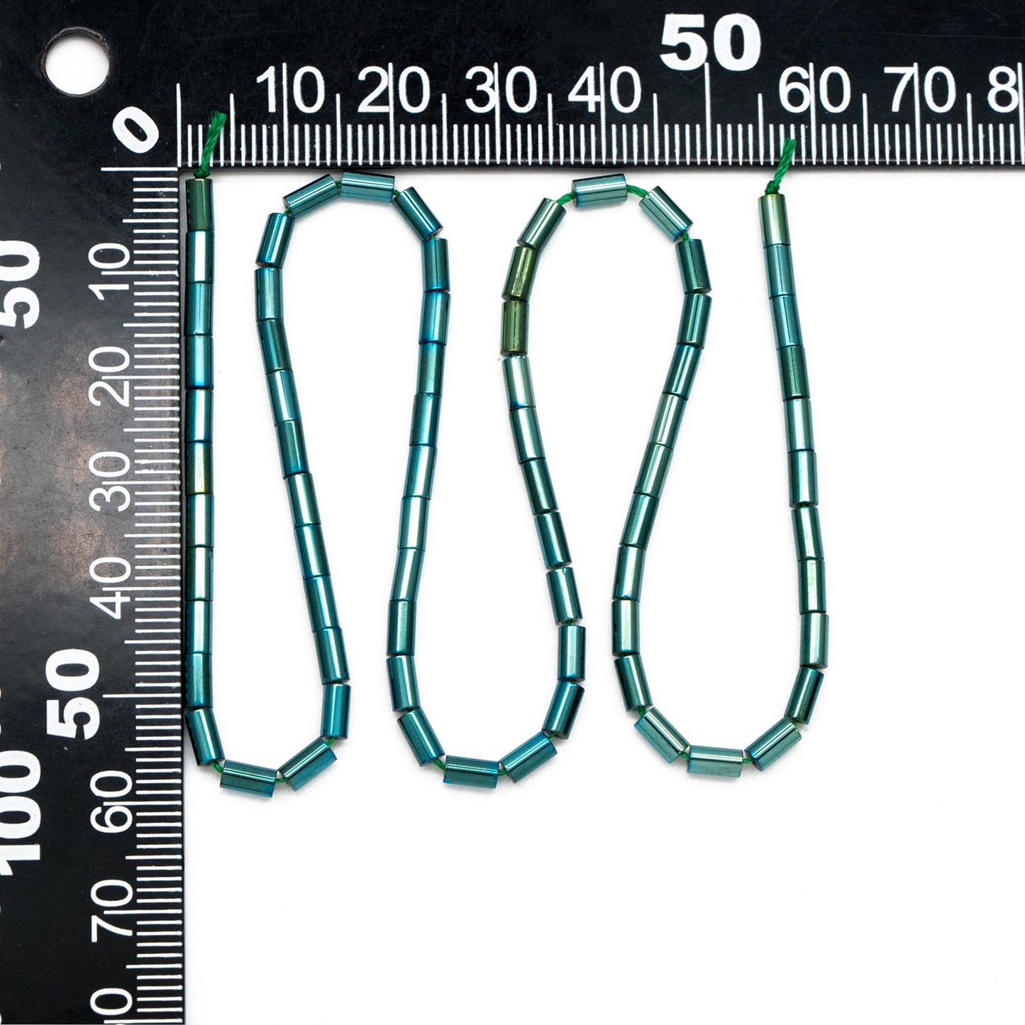 70pcs Sparkly Tube Glass beads 5x3mm, Crystal Stick beads, Multi Smooth Colors to Choose (TS-135)