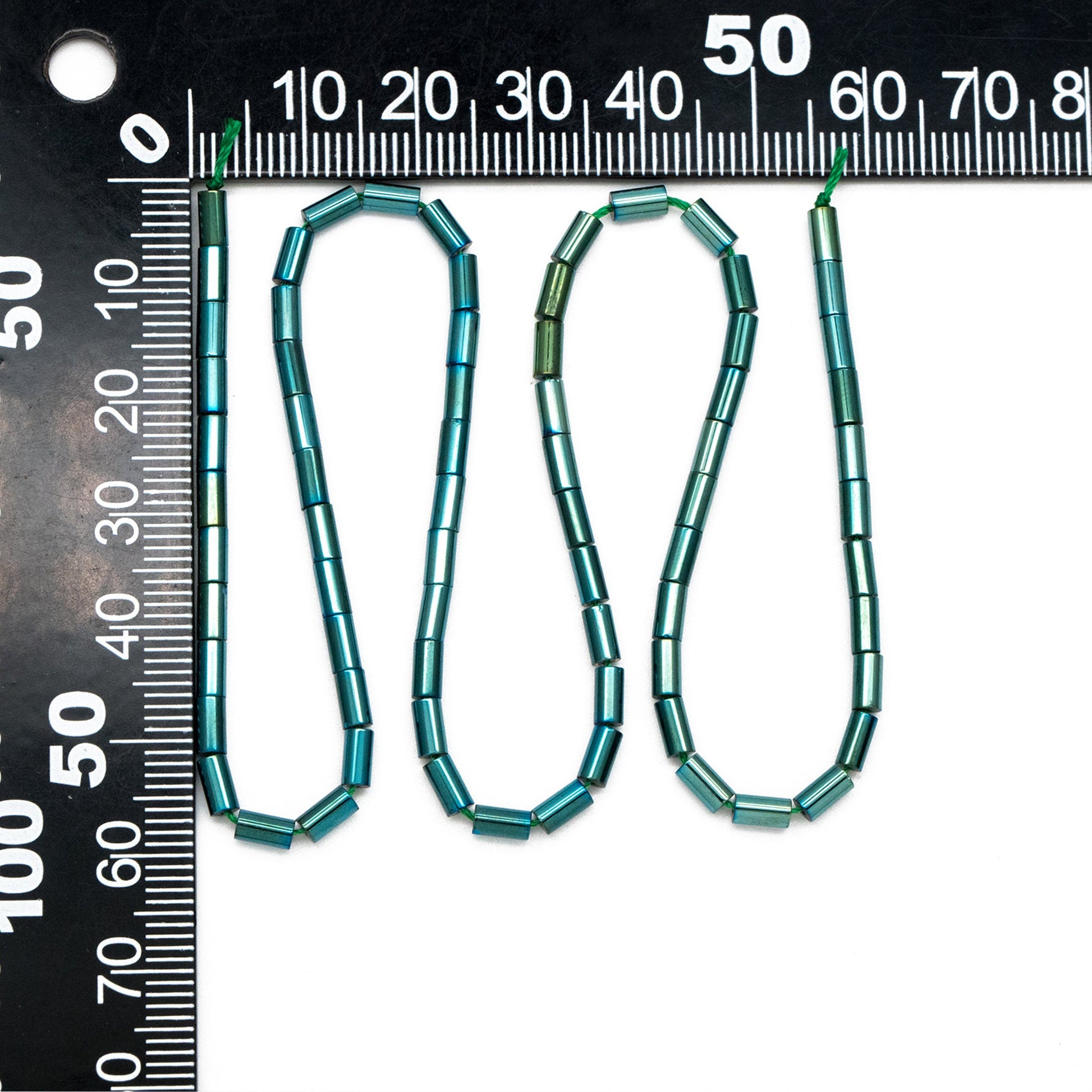 70pcs Sparkly Tube Glass beads 5x3mm, Crystal Stick beads, Multi Smooth Colors to Choose (TS-135)